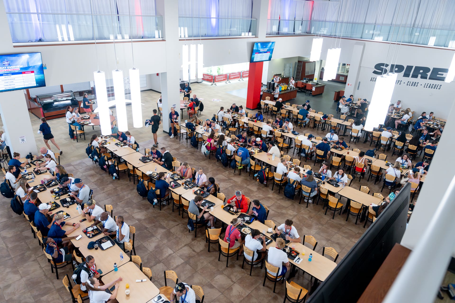 The dining hall
